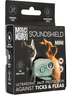 Braventa Collection Soundshield Mını: Ultrasonik Pire ve Kene Kovucu Tasma - Kimyasal Içermeyen Güvenli Koruma (Jade)