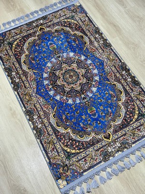 Dokuma Taban Örgü Püsküleri ve Ipek Kadar Yumuşak Yüzeyiyle Bambu Seccade Namazlık 80X125 cm Hac Umre Ramazan Hediyesi