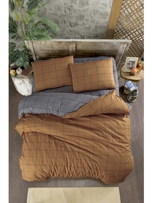 Braventa Collection Bonita Nevresim Takımı Çift Kişilik 4 Parça 200X220 (Kahverengi/çift Kişilik)
