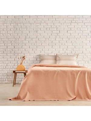 Braventa Collection Soho DÜZ%100 Pamuk Pike Takımı, Taba, Tek Kişilik