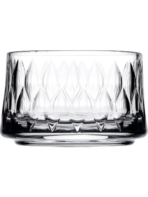 Braventa Collection Leafy Cam Viski Bardağı, 4 Parça, Şeffaf, 300 cc