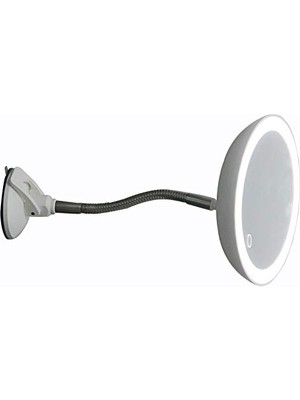 Braventa Collection - Şerit LED Işıklı Banyo Makyaj-Tıraş Aynası, 10X Hd Büyütme, Esnek, Dokunmatik Işık Kısma, Ayarlana