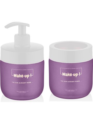 Braventa Collection Cam Sabunluk ve Diş Fırçası Seti (Mor)