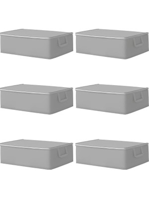 Braventa Collection ® 6 Adet Hurç Seti Büyük Boy Baza Altı Çekyat Düzenleyeci Çeyiz Bohçası 64 x 45 x 22