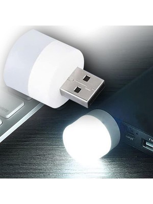 Braventa Collection Aksesuarcı USB LED Küçük Beyaz Işık - Beyaz Işıklı USB Küçük , Koridor, Tuvalet, Oturma Odası, Çocuk