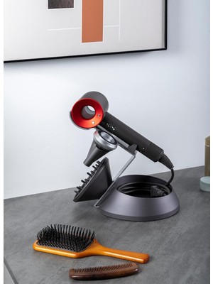 Braventa Collection Voltix Supersonic Saç Kurutma Makinesi Için Manyetik Tutucu Stand, Difüzör ve Kablo Saklama Organiza