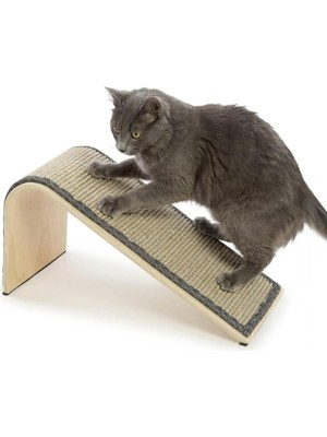 Braventa Collection Smartykat Sisal Açılı Kedi Çizik Rampası, Kedi Nanesi Içerir - Doğal, Tek Beden, Bronz