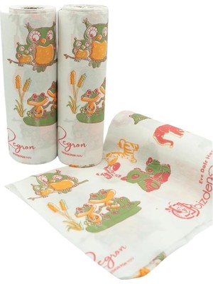 Braventa Collection Tek Kullanımlık Pratik Masa Aktivite Kullan At Piknik Kamp Örtüsü 100X120 Koala Desen 3'lü Rulo