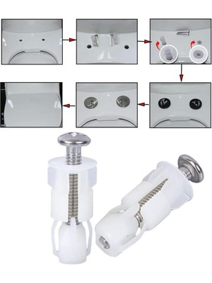 Braventa Collection V I T R A Kale S E Rel Uyumlu Yavaş Kapanan Klozet Kapak Montaj Takozu Klozet Kapak Montaj Dübeli 2'