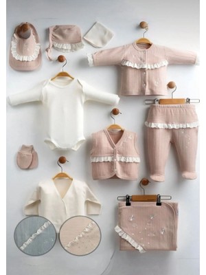 Butik Kız Bebek %100 Pamuklu - Antialerjik 10'lu Hastane Çıkışı Yenidoğan Set