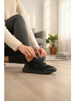 Enoch Erkek Örgü Panelli Esnek Tabanlı Günlük Spor Ayakkabı Sneaker