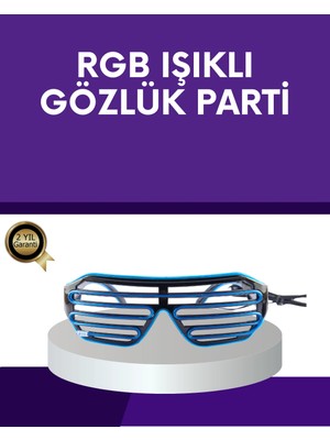 LTG Nova LED Işıklı Parti Gözlüğü Renkli Eğlence Aksesuarı