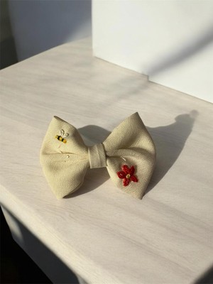 EGOMİ Arı Işlemeli Saçsız Bebek Tokası(1 Adet)