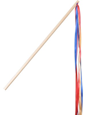 Hype Store Ahşap Kedi Oynatma Oltası Kedi Olta Püsküllü Kedi Oyuncak