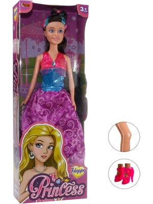 Kuzgun Ticaret Prenses Bebek 30 cm - 66774 -3 - Mor  (Lisinya)