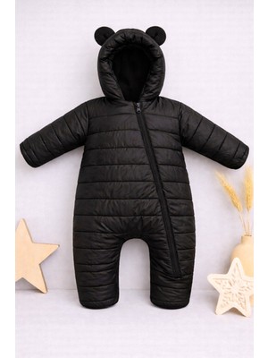 DeKuBaby Yeni Sezon Kapitone Tek Fermuarlı Iç Astarı Polar, Kapüşonlu Bebek/çocuk Astronot-Kozmonot Tulum