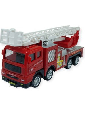 Kuzgun Ticaret Iş Makinaları Serisi - Sürtmeli Itfaiye Aracı 16 cm  - Uzayan Merdiven (Lisinya)