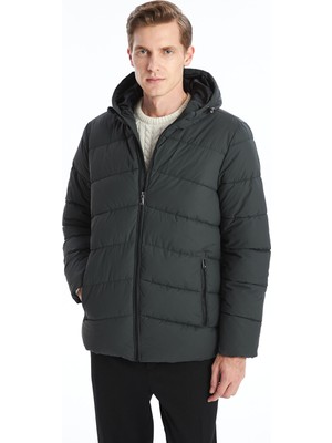 Lc Waikiki Yeni Sezon Standart Kalıp Kapüşonlu Erkek Şişme Mont