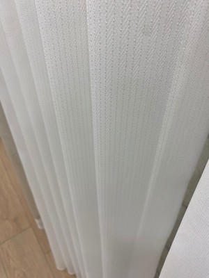 İnci Life Home Arya Balık Sırtı Desenli 1/3 Sık Pile Tül Perde (Kırık Beyaz)