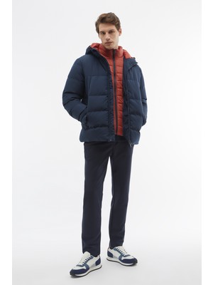 MUDO Çift Fermuarlı Kapüşonlu Şişme Mont