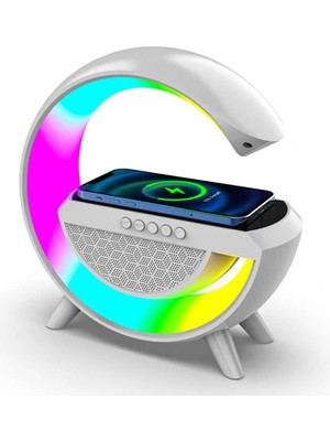 Livenda Akıllı Masa Lambası Hoparlör LED Işık & Kablosuz Şarj LIV1713