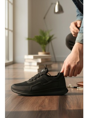 Enoch Erkek Fileli Esnek Tabanlı Günlük Spor Ayakkabı Sneaker