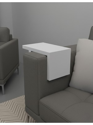 Trendpix Ayarlanabilir Kolçak Üstü Masa, Geniş Kullanım Alanı, Her Koltuğa Uyumlu Pratik Yan Sehpa