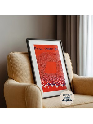 Persona Istanbul 1895 Roland Garros 1984 "kızıl Tribünler" - Sanatsal Tenis Posteri (Çerçevesiz)