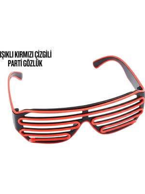 Dinç Store 44 Neon Gözlük Kırmızı Dinç Store