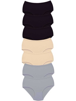 Ne Verelim Size 7 Adet Tutku Kadın Yüksek Bel Bato Kalın Lastik Külot S14