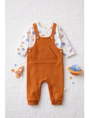 Harvest Field Tulum Premium Organik Pamuk Doğal Tonlu Günlük Bebek Tulum