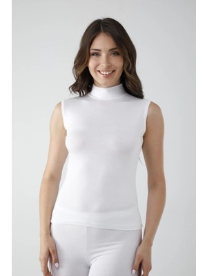 Ne Verelim Size Vivaldi Kadın Beyaz Sıfır Kol Balıkçı Body 350