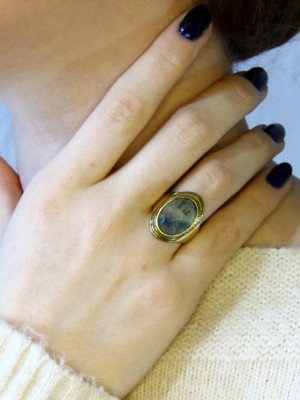 Esha Doğal Taş Peridot Zebercet Doğal Taşlı Kadın Ayarlanabillir Yüzük EUY1PZ