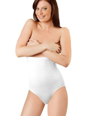 Ne Verelim Size Elite Life Dikişsiz Şekillendirici Silikonlu Kadın Beyaz Slip Korse 890