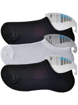 Ne Verelim Size Siyah ve Beyaz Erkek Görünmez Çorap 3 Çift