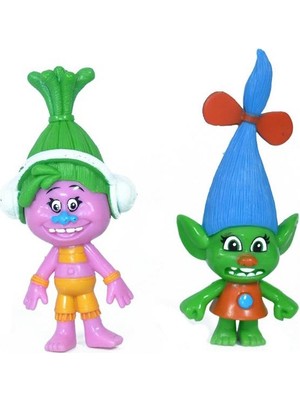 Kuzgun Ticaret Trolls Yağmur Ormanı Şans Bebekleri 2 Li Figür - TBG256562/YEŞİL-PEMBE (Lisinya)
