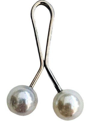 Ne Verelim Size Tesettür Eşarp ve Şal Klipsi Inci Beyaz