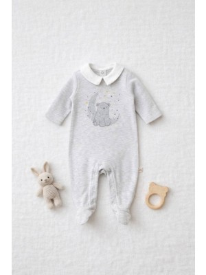 Soft Cloud Tulum Premium Organik Pamuk Yumuşak Desenli Günlük Bebek Tulum