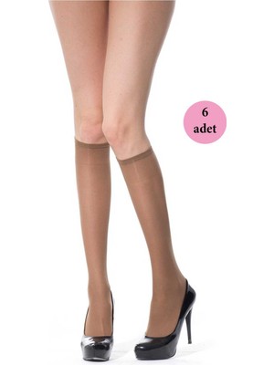 Ne Verelim Size 6 Adet Orta Kalın Dizaltı Çorap 40 Denye 38 Bronz