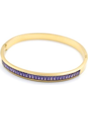 Ne Verelim Size Baget Taşlı Bilezik - Mor