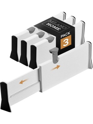 Hype Store Home 3lü Çekmece Düzenleyici ve Ayırıcı, Teleskopik Çekmece Düzenleyici, Çekmece Organizeri, Makyaj