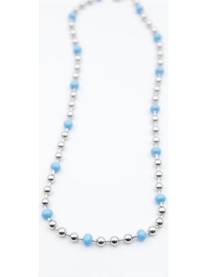 Ne Verelim Size Turkuaz Boncuk Kolye - Gümüş