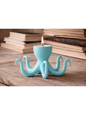 Minimalist Tasarım Ahtapot Mumluk (3d Yüksek Kalite)