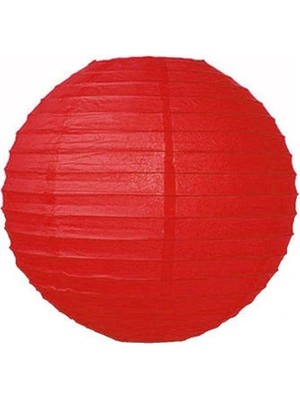 Dekoratif Çin Feneri – Kağıt Lamba - Kırmızı