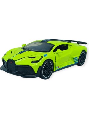 Kuzgun Ticaret Sesli Işıklı Spor Araba 15 cm - 3241D- Yeşil (Lisinya)