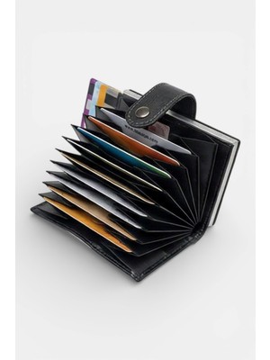 Lederax Akordiyonlu Mekanizmalı Pratik Kartlık LD639