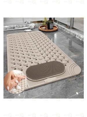 MAİN SHOP Masajlı Vantuzlu Banyo Paspası & Kaydırmaz Zemin Duşakabin Paspası 36X69.5 cm M-162