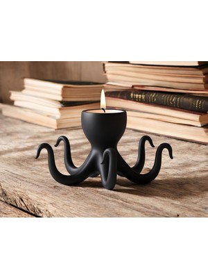 Minimalist Tasarım Ahtapot Mumluk (3d Yüksek Kalite)