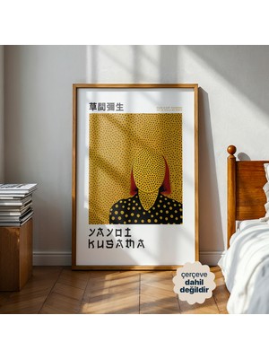 Persona Istanbul Yayoi Kusama "sonsuz Noktalar" - Sarı Pop Art Sanat Posteri (Çerçevesiz)