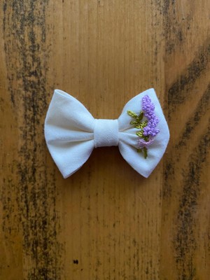 EGOMİ Işlemeli Saçsız Bebek Tokası